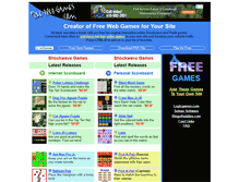 Tablet Screenshot of free-web-games.com